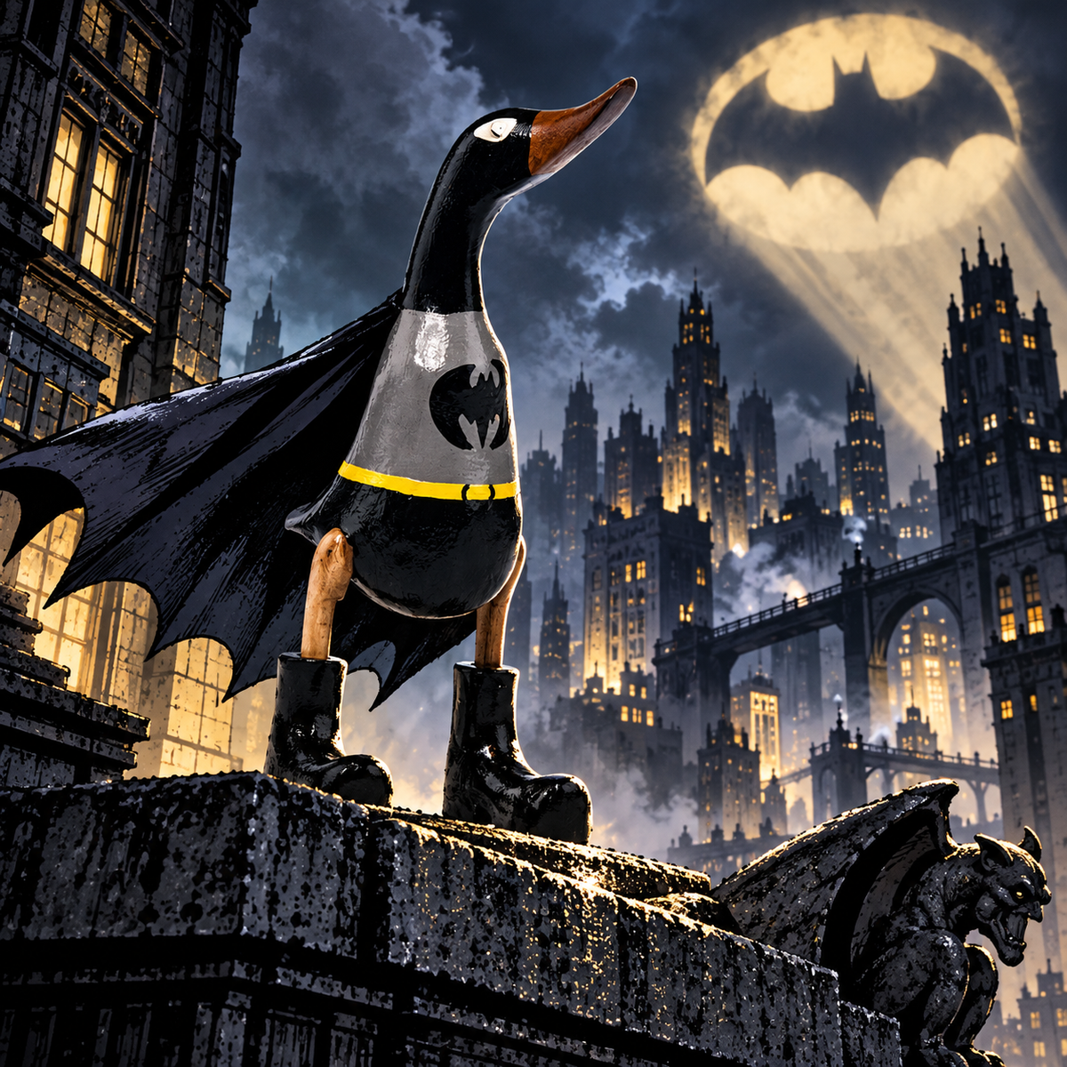 Houten eend - batman