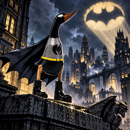 Houten eend - batman