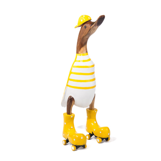 Houten eend - roller skates