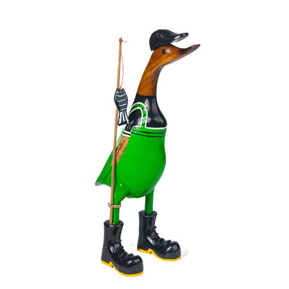 Pato de madera - pescador